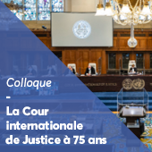 Colloque Cour internationale de Justice