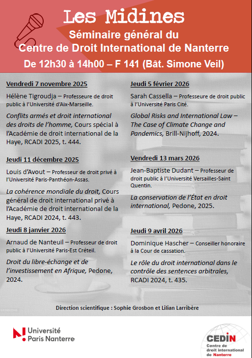 Programme 2025 – Les Midines